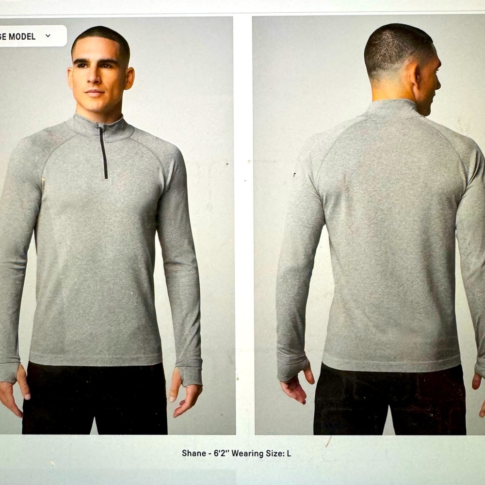 NWT Grey Fabletics Training Day Quarter zip